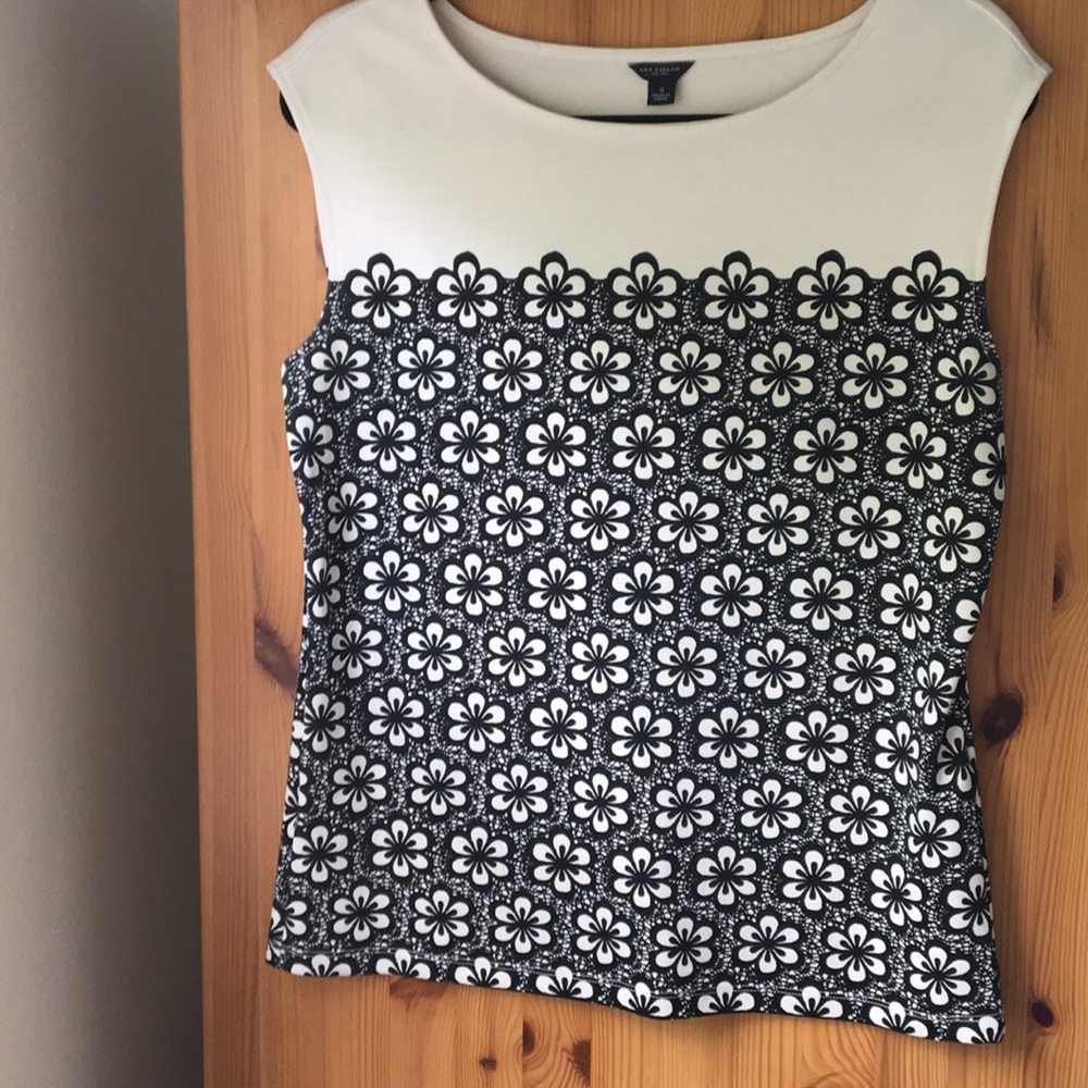 Lot of 2 women’s black and white tops